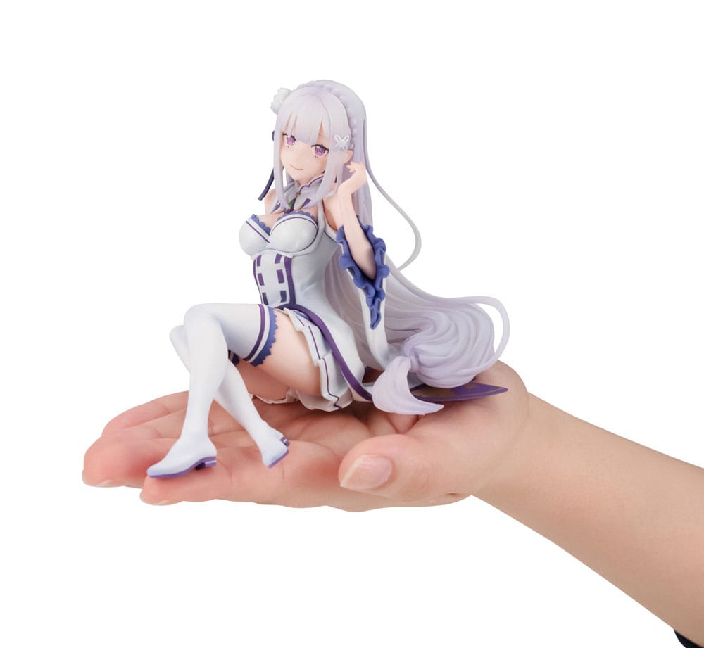 Re:ZERO Starting Life in Another World Melty Princess PVC Statue Emilia Palm Size 9 cm   