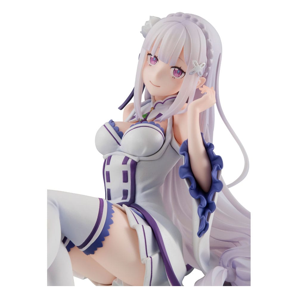 Re:ZERO Starting Life in Another World Melty Princess PVC Statue Emilia Palm Size 9 cm   