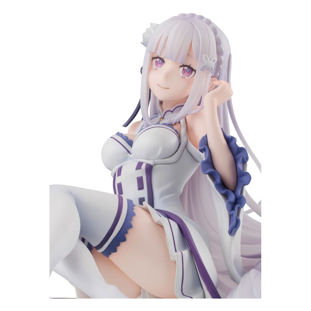 Re:ZERO Starting Life in Another World Melty Princess PVC Statue Emilia Palm Size 9 cm   