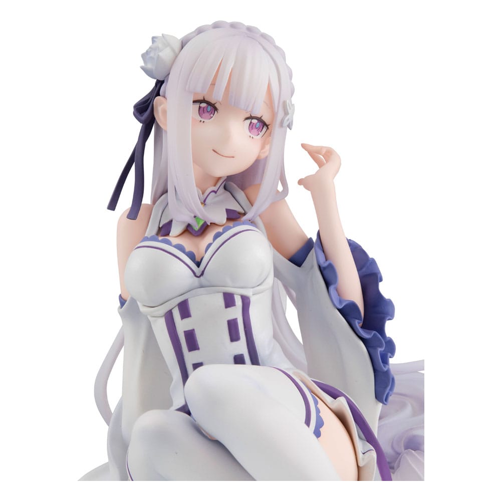 Re:ZERO Starting Life in Another World Melty Princess PVC Statue Emilia Palm Size 9 cm   