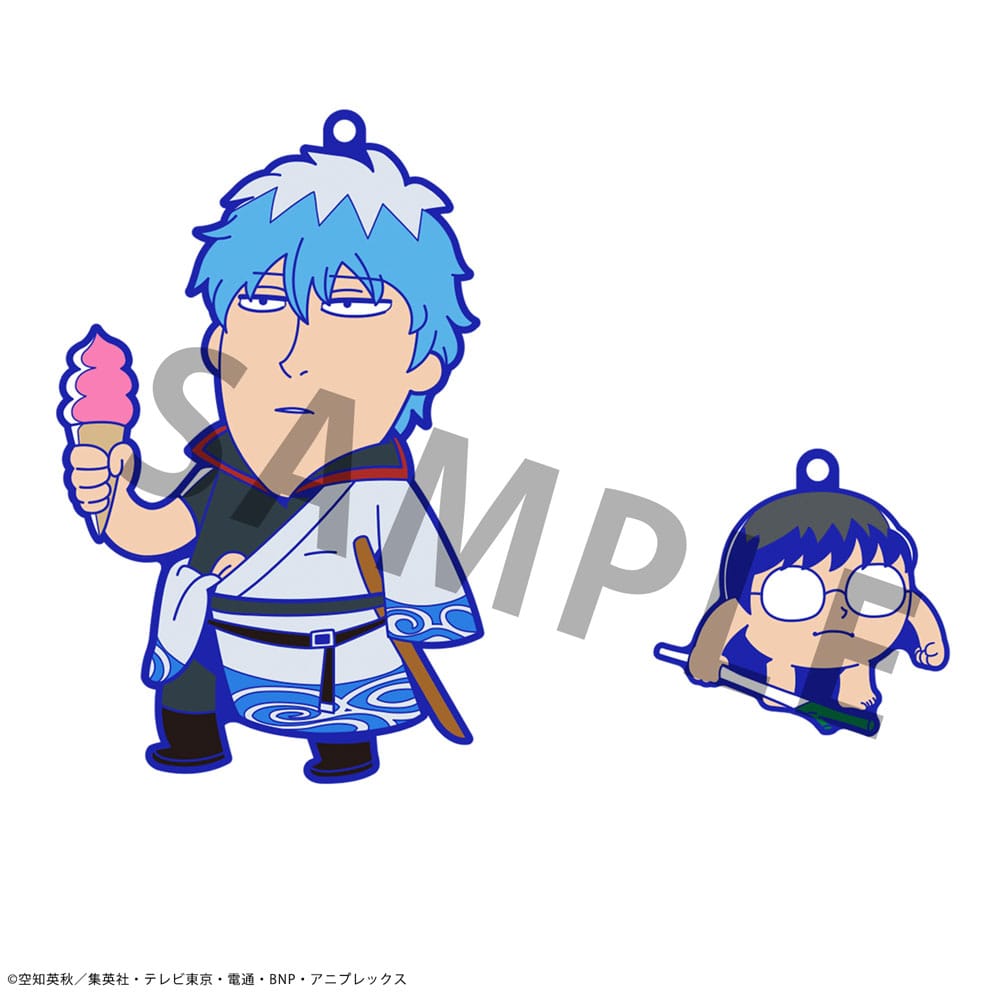 Gintama x Okawabukubu Rubber Mascot Buddycolle Gummi-Anhänger Gintama Oshanti 7 cm Sortiment (8)            
