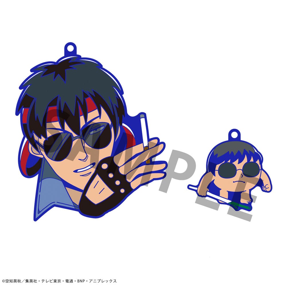 Gintama x Okawabukubu Rubber Mascot Buddycolle Gummi-Anhänger Gintama Oshanti 7 cm Sortiment (8)            