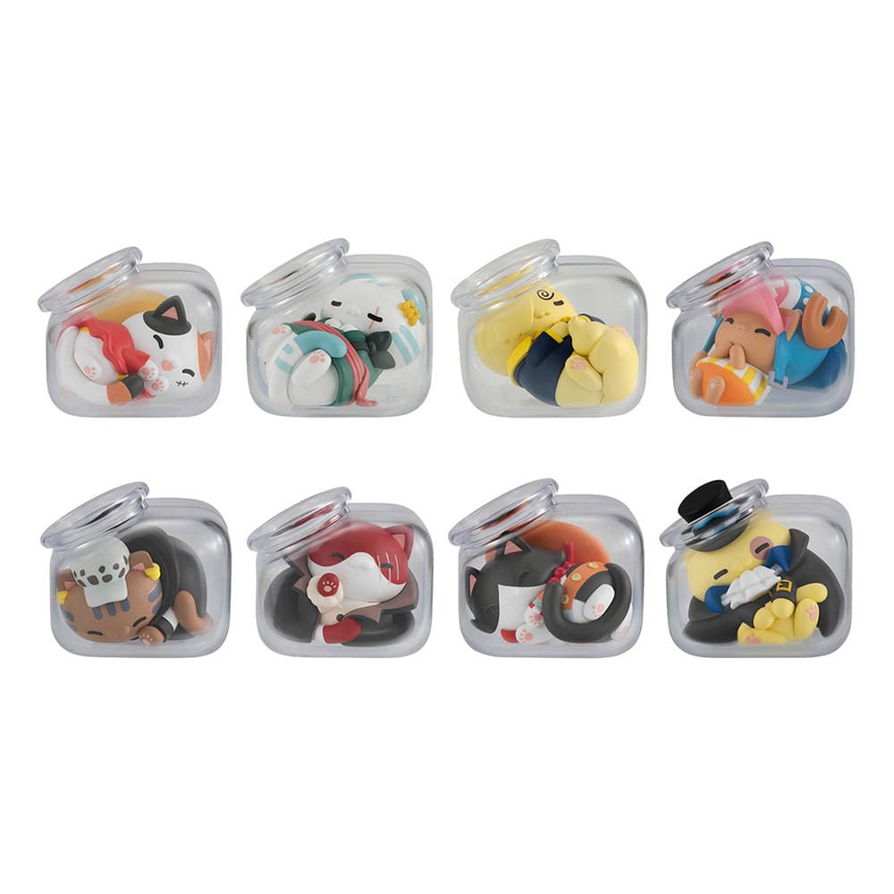 One Piece Mega Cat Project Sammelfiguren Good Night NyanPieceNyan! 3 cm Sortiment (8)   