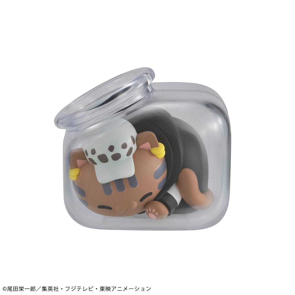 One Piece Mega Cat Project Sammelfiguren Good Night NyanPieceNyan! 3 cm Sortiment (8)   