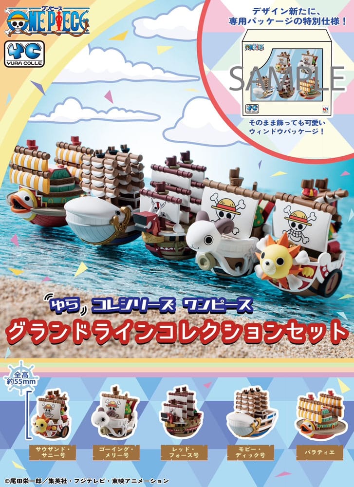 One Piece Yuracolle Series Sammelfiguren 5er-Pack Grand Line 6 cm  