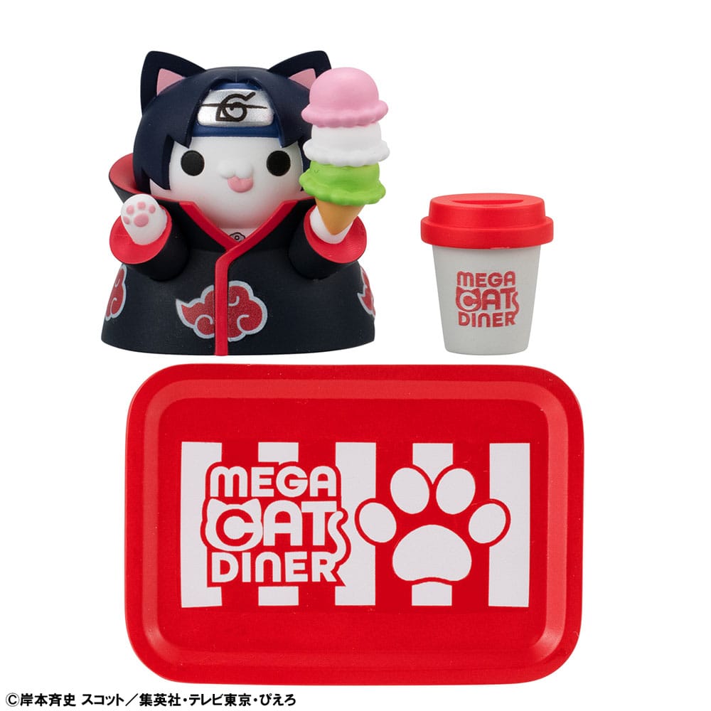 Naruto Shippuden Mega Cat Project Nyaruto! Sammelfiguren Mega Cat Diner 3 cm Sortiment (6)    