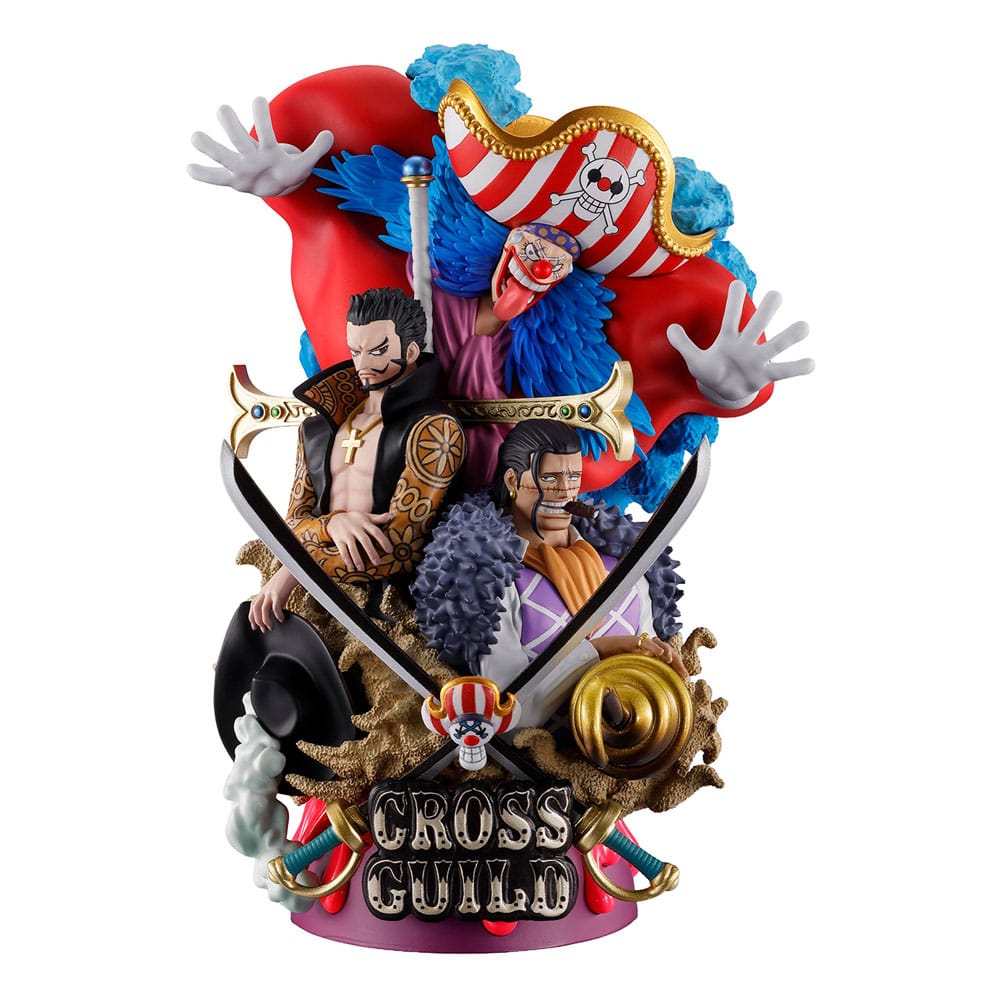 One Piece Petitrama DX PVC Mini-Statue Logbox Re Birth 03 Cross Guild 15 cm  