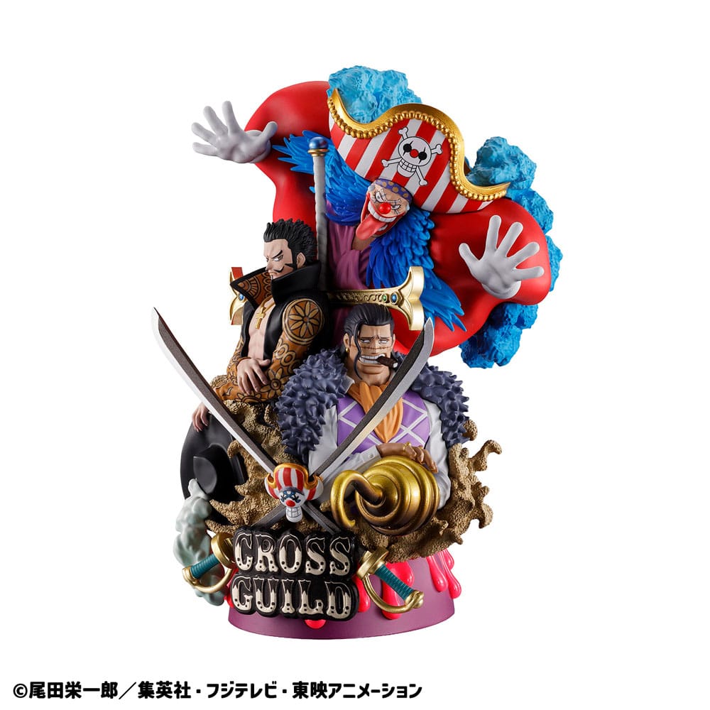 One Piece Petitrama DX PVC Mini-Statue Logbox Re Birth 03 Cross Guild 15 cm  