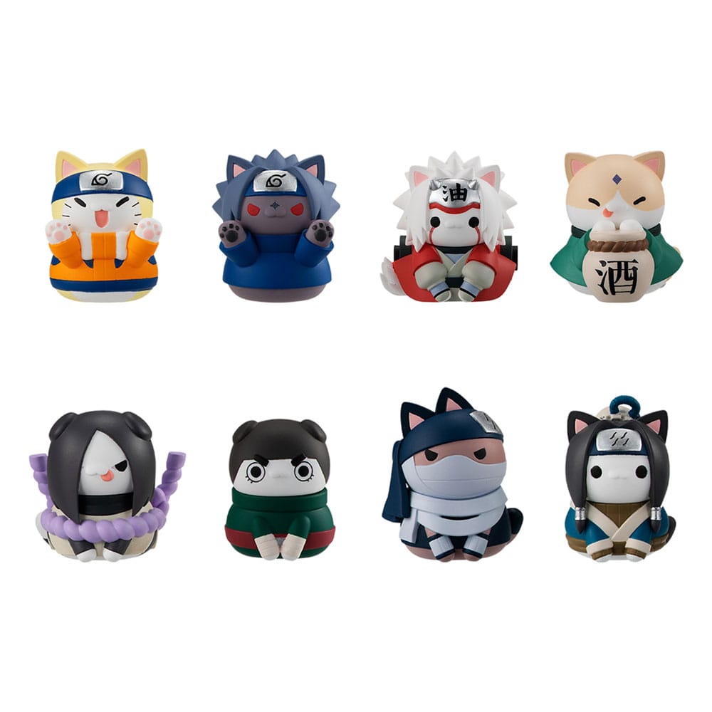 Naruto Shippuden Mega Cat Project Nyaruto! Sammelfiguren Come here Sasuke-kun 3 cm Sortiment (8)    