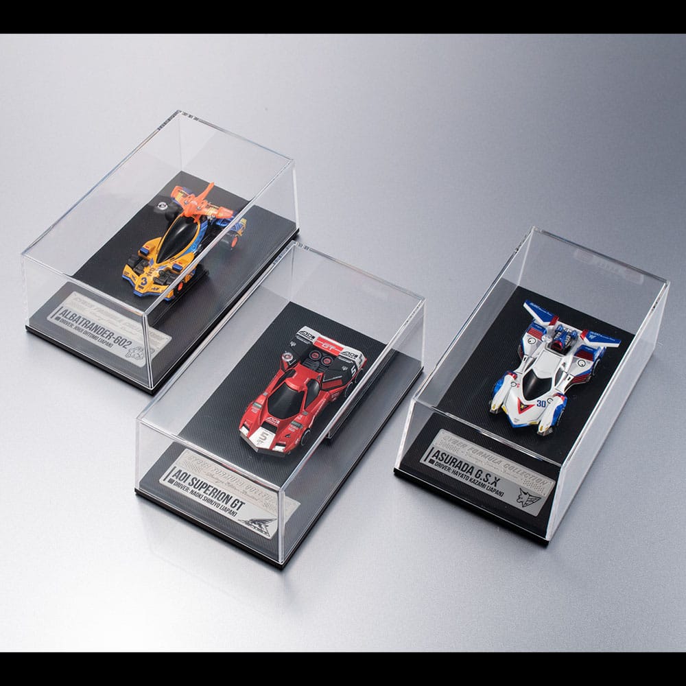 Future GPX Cyber Formula Fahrzeuge 3er-Pack Asurada G.S.X & Albatrander 602 & Aoi Superion GT Set Heritage Edition 7 cm     