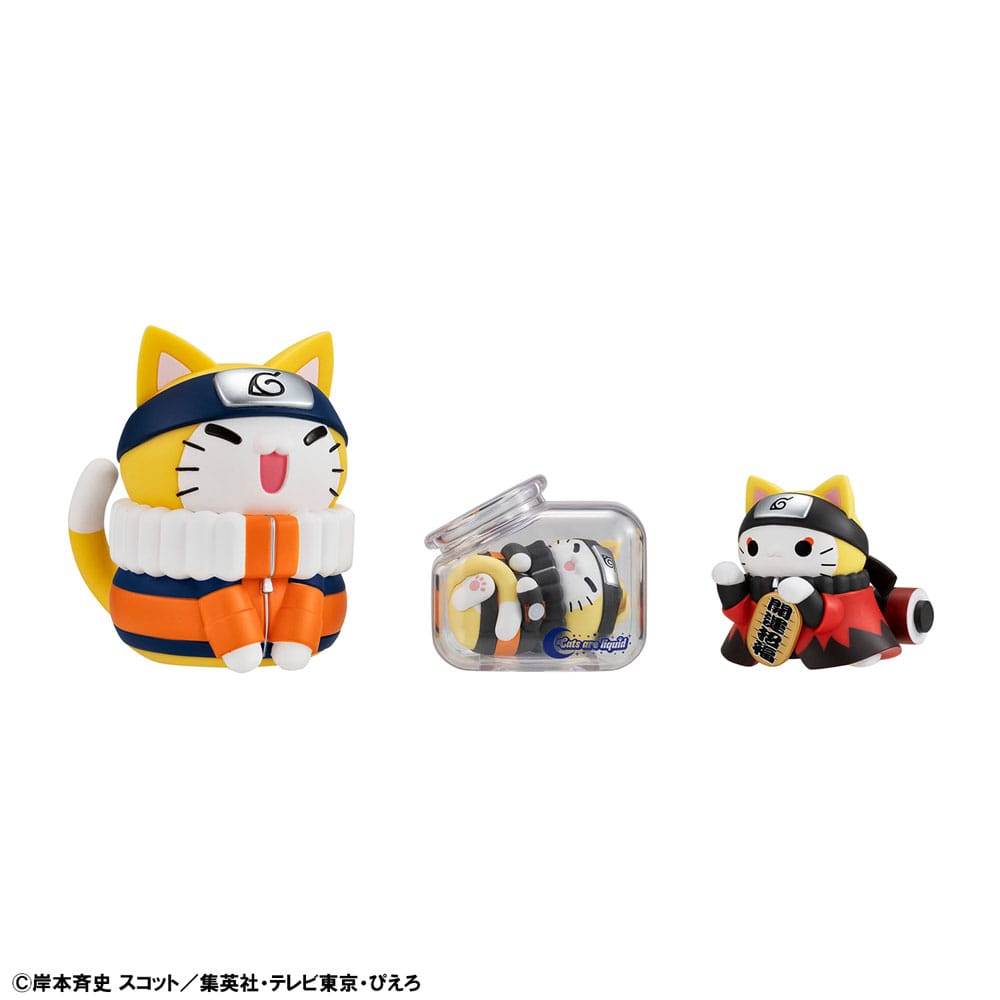 Naruto Shippuden Mega Cat Project Nyaruto! Sammelfiguren Good Night Nyaruto! 3 cm Sortiment (8)    