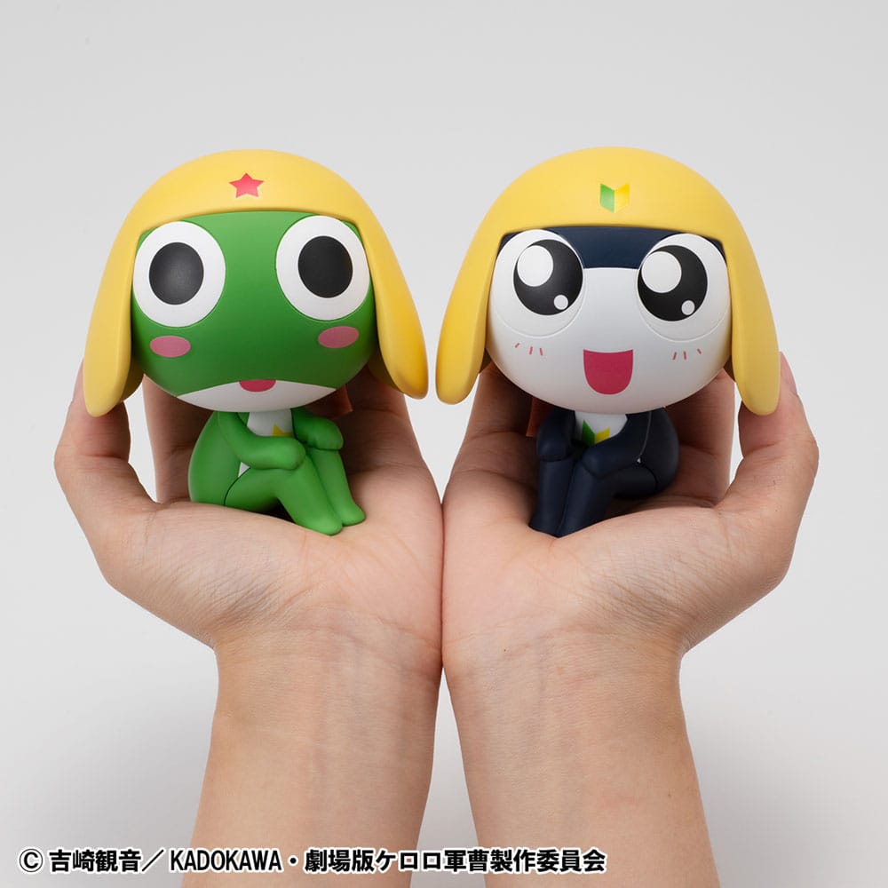 Sergeant Frog Look Up PVC Statue Keroro & Tamama Set (with gift) 11 cm     