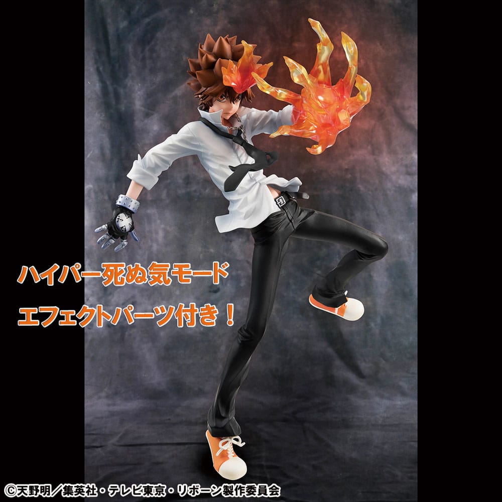 Katekyo Hitman Reborn! G.E.M. Serie PVC Statue Tsunayoshi Sawada & Kyoya Hibari & Reborn Set 21 cm 
