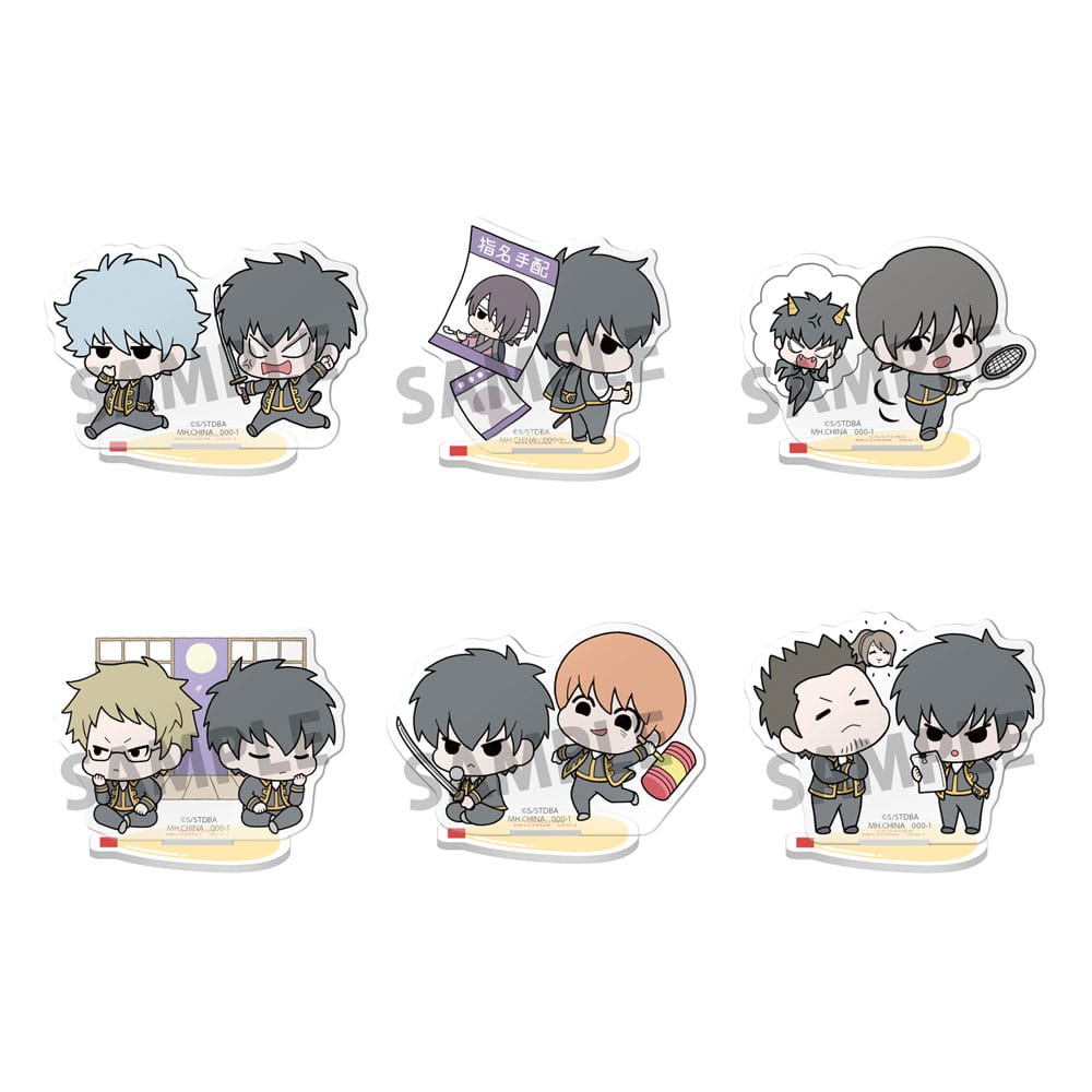 Gintama Buddycolle Acryl Figuren Gintama Vice Leader 24H 6 cm Sortiment (6)              
