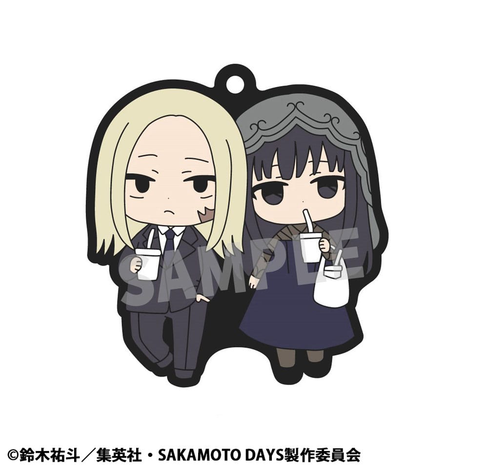 Sakamoto Days Rubber Mascot Buddycolle Gummi-Anhänger Vol. 2 7 cm Sortiment (6)          