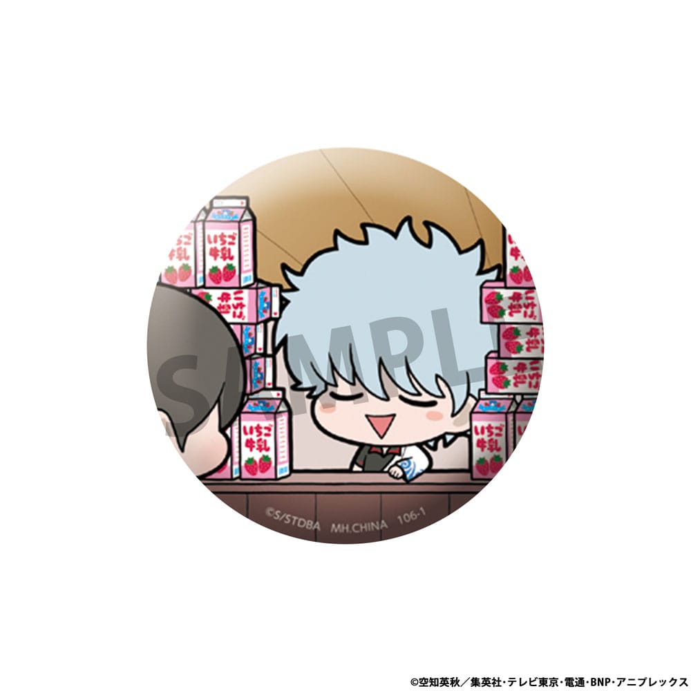Gintama Metall Ansteck-Buttons Famous Scene Ver. 5 cm Sortiment (16)   