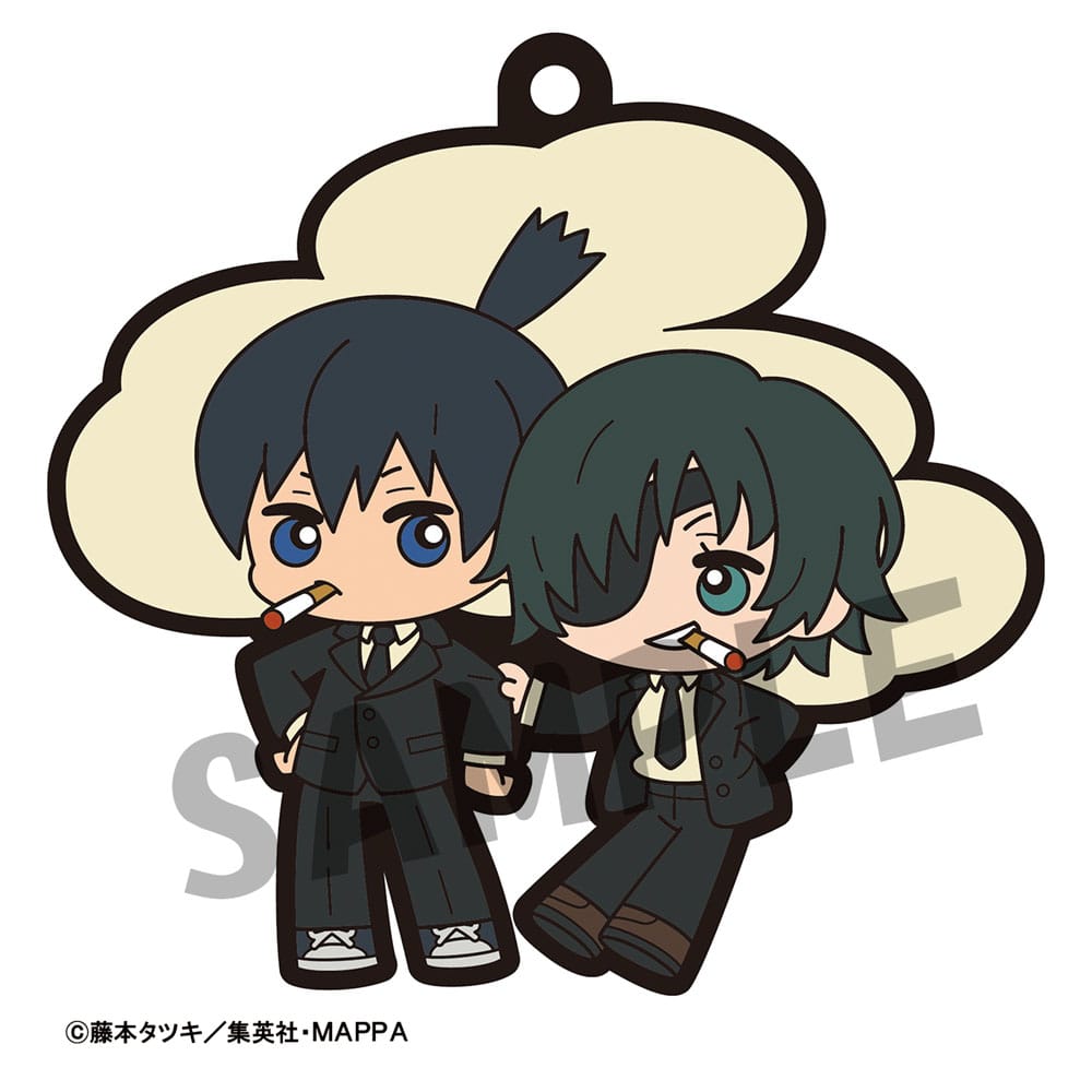 Chainsaw Man Rubber Mascot Buddycolle Gummi-Anhänger 6 cm Sortiment (6) 