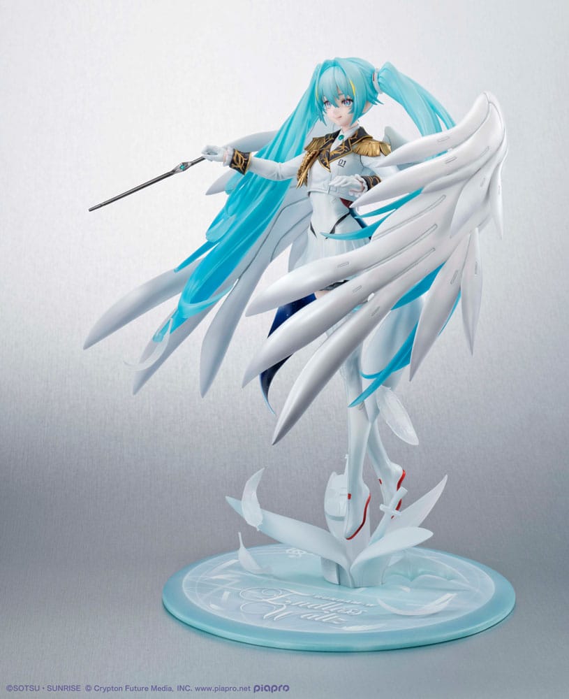 Mobile Suit Gundam x Hatsune Miku Lucrea PVC Statue Hatsune Miku x Wing Gundam Zero EW 45th Anniversary 27 cm        