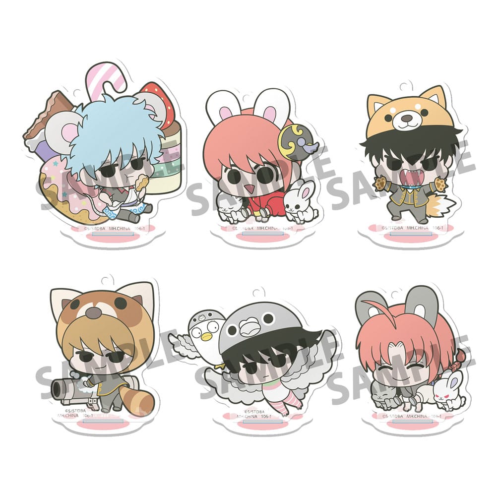 Gintama Acryl Figuren Prince Hata & Animal Paradise 6 cm Display (6)                