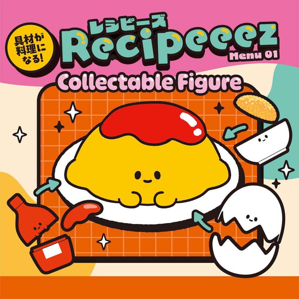 Recipeeez Sammelfiguren Menu 01 3 cm Sortiment (4)    