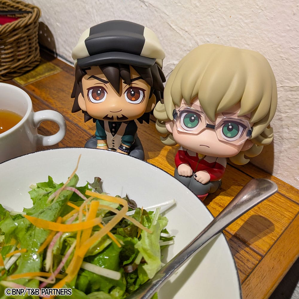 Tiger & Bunny Look Up PVC Statuen Kaburagi T Kotetsu & Barnaby Brooks Jr. Set (with gift) 11 cm     