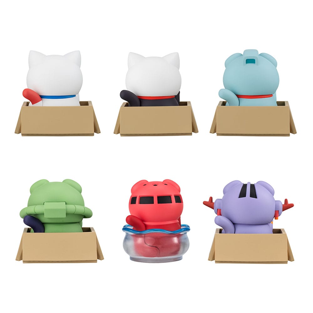 Mobile Suit Gundam Mega Cat Project Nyandam Sammelfiguren Luckycat 6 cm Blind Box Sortiment (6)   