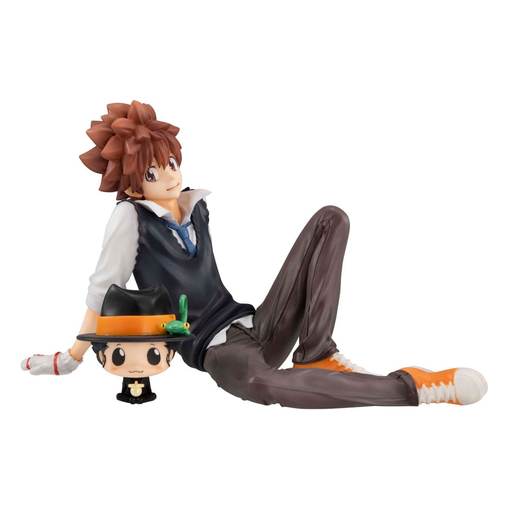 Katekyo Hitman Reborn! G.E.M. Serie PVC Statue Tsuna & Reborn Palm Size 9 cm               