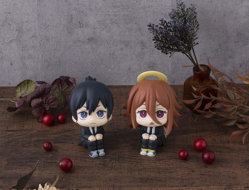 Chainsaw Man The Movie: Reze Arc Look Up PVC Statue Aki Hayakawa Smile Ver. & Angel Devil Set (with gift) 11 cm  