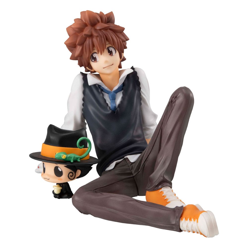Katekyo Hitman Reborn! G.E.M. Serie PVC Statue Tsuna & Reborn & Hibari & Hibird Palm Size Set 8 cm  