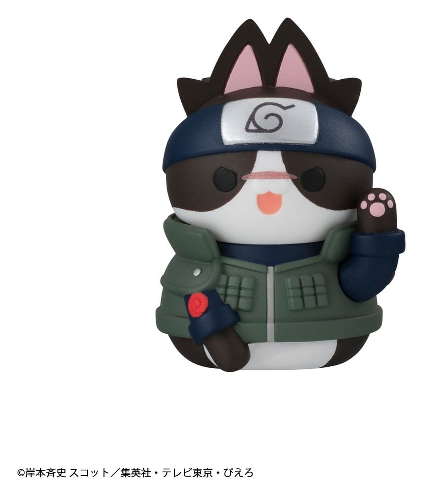Naruto Mega Cat Project Minifiguren 3 cm Nyaruto! Cats of Konoha Village Reboot Blind Box Display (8) (Repeat)