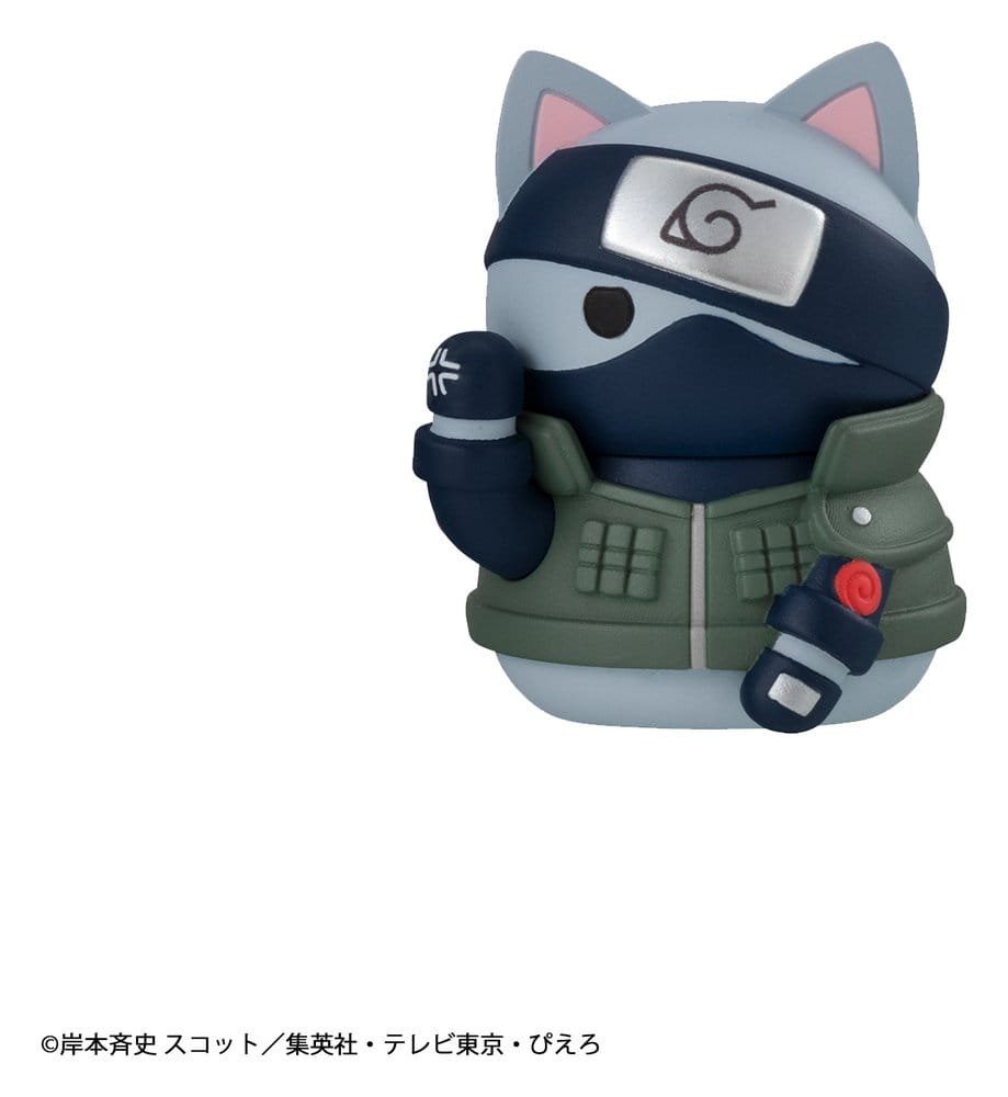 Naruto Mega Cat Project Minifiguren 3 cm Nyaruto! Cats of Konoha Village Reboot Blind Box Display (8) (Repeat)