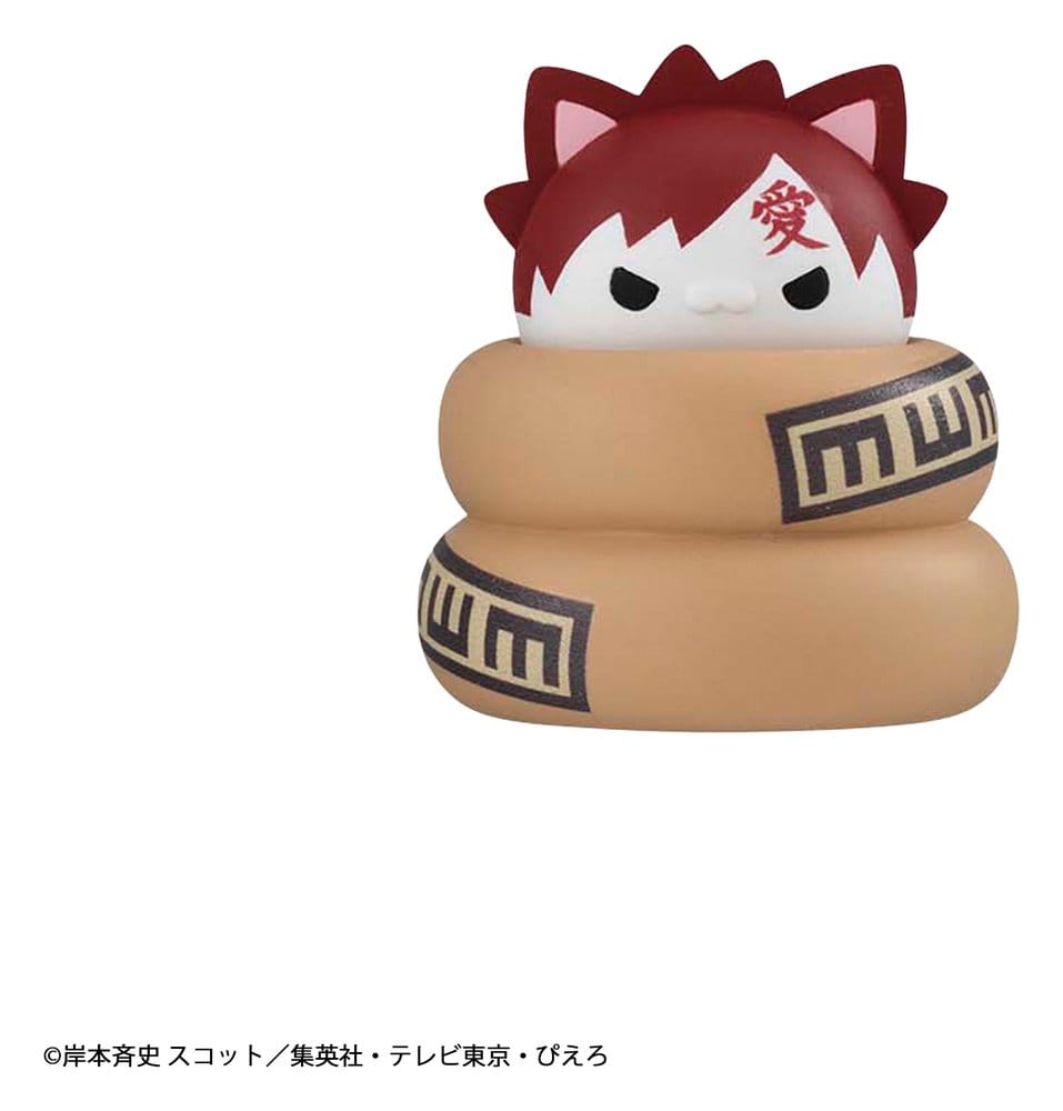 Naruto Mega Cat Project Minifiguren 3 cm Nyaruto! Cats of Konoha Village Reboot Blind Box Display (8) (Repeat)