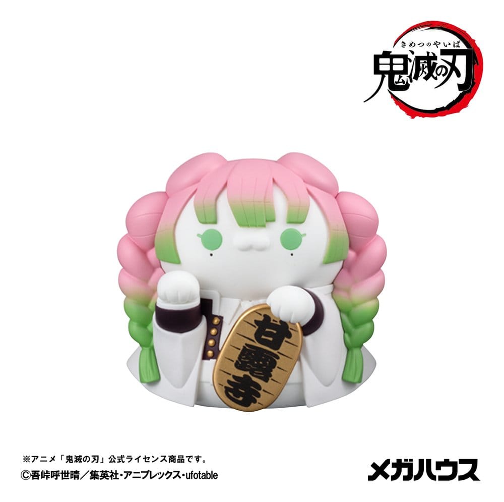 Demon Slayer: Kimetsu no Yaiba Mega Cat Project Minifiguren 6 cm Demon Slayer Fortune Cats ver. 02 Blind Box Display (8) (Repeat)