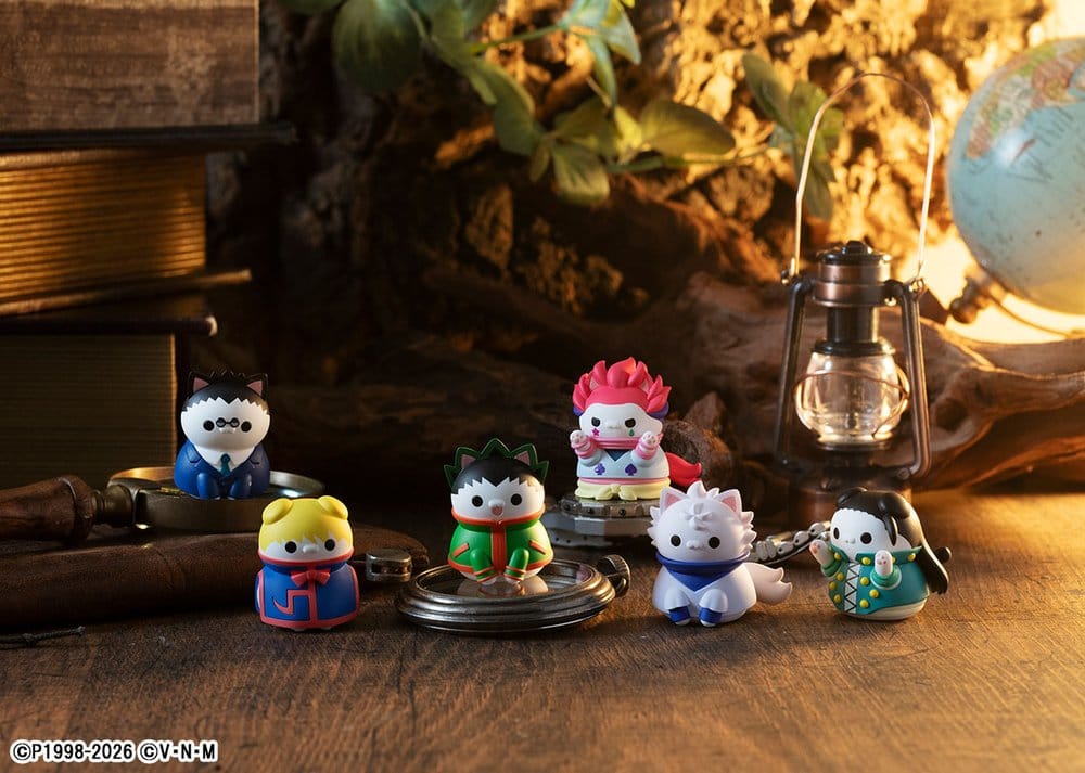 Hunter x Hunter Mega Cat Project Minifiguren Nyanter x Nyanter Hunter x Cat 3 cm Blind Box Sortiment (8)