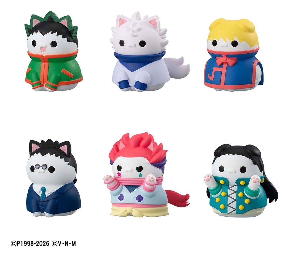 Hunter x Hunter Mega Cat Project Minifiguren Nyanter x Nyanter Hunter x Cat 3 cm Blind Box Sortiment (8)