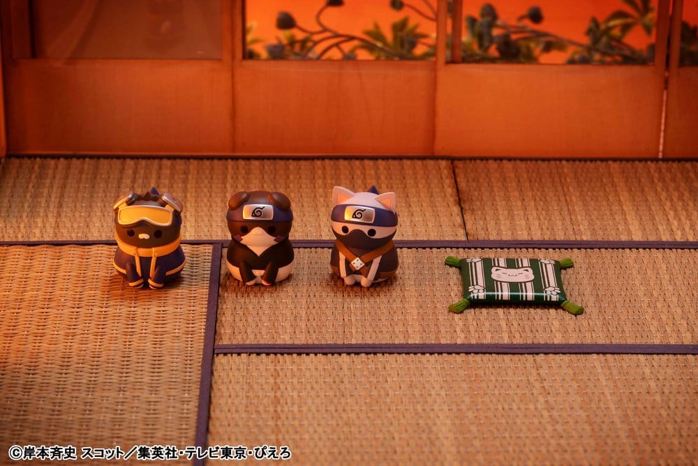 Naruto Shippuden Mega Cat Project Nyaruto! Once upon a time in Konoha village Minifiguren 3 cm Blind Box Display (8) (Repeat)