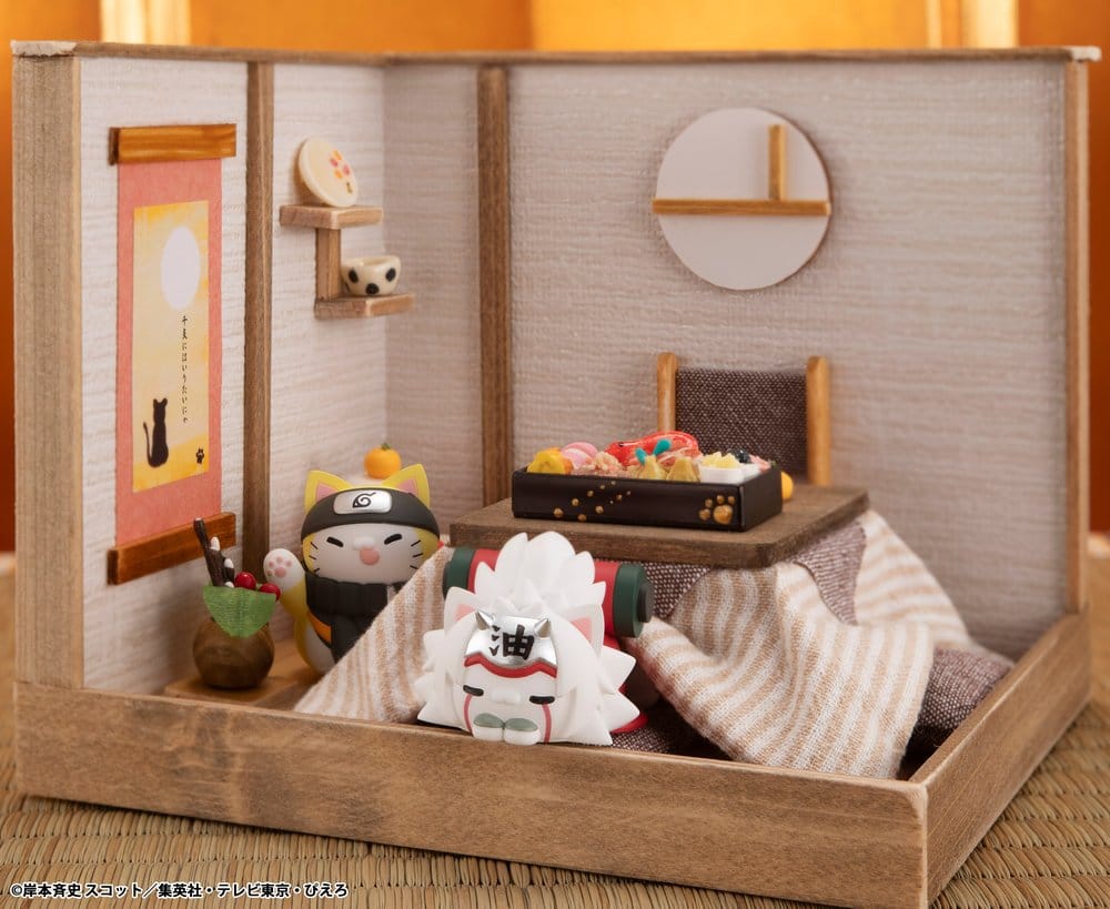Naruto Shippuden Mega Cat Project Nyaruto! Minifiguren The bond between master and disciple ver. Blind Box Sortiment (8) (Repeat)