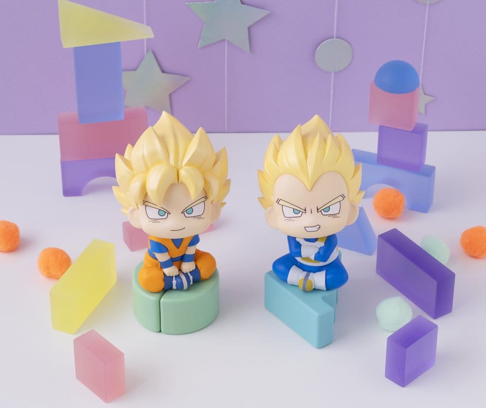 Dragon Ball DAIMA Look Up PVC Figuren 2er-Pack Super Saiyan Son Goku (mini) & Super Saiyan Vegeta (mini) 11 cm (with gift)