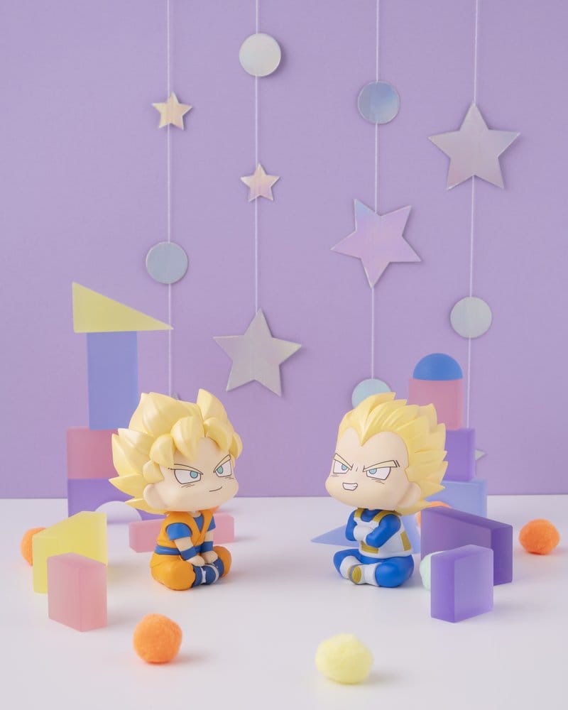 Dragon Ball DAIMA Look Up PVC Figuren 2er-Pack Super Saiyan Son Goku (mini) & Super Saiyan Vegeta (mini) 11 cm (with gift)