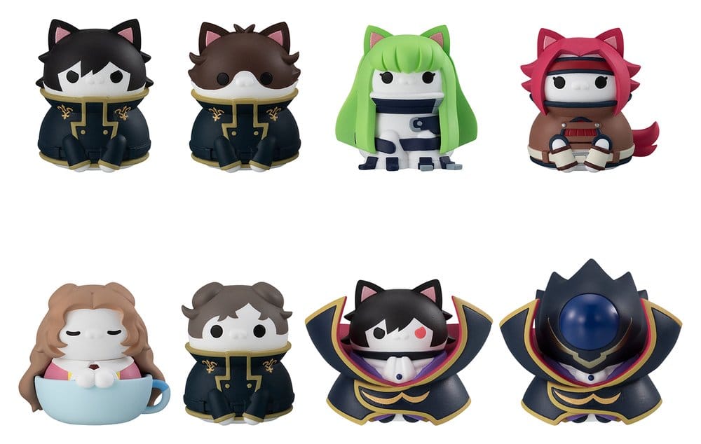 Code Geass: Lelouch of the Rebellion Mega Cat Project Minifiguren Code Genyass 3 cm Blind Box Sortiment (8)