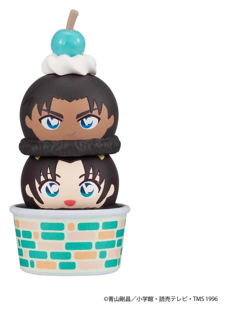 Detective Conan Tsumichen Stack up &amp; Change Minifiguren 8 cm Blind Box Sortiment (6) (with gift)