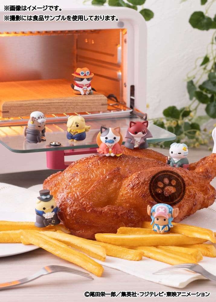 One Piece Mega Cat Project Minifiguren NyanPieceNyan! I'm gonna be king of Paw-rates!! Blind Box Sortiment (8) (Repeat)