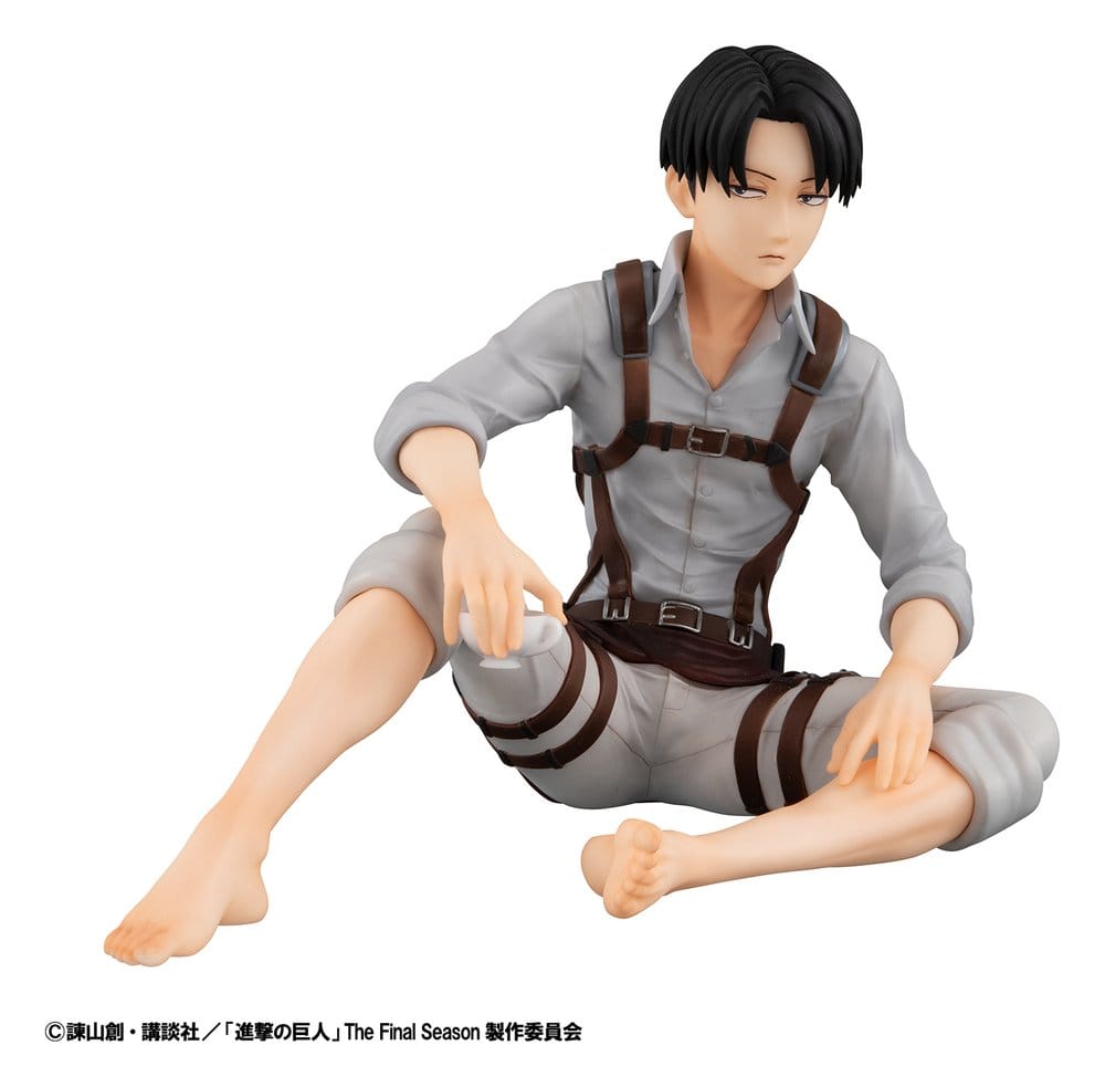 Attack on Titan G.E.M. Series PVC Figur Squad Captain Levi Palm Size 9 cm