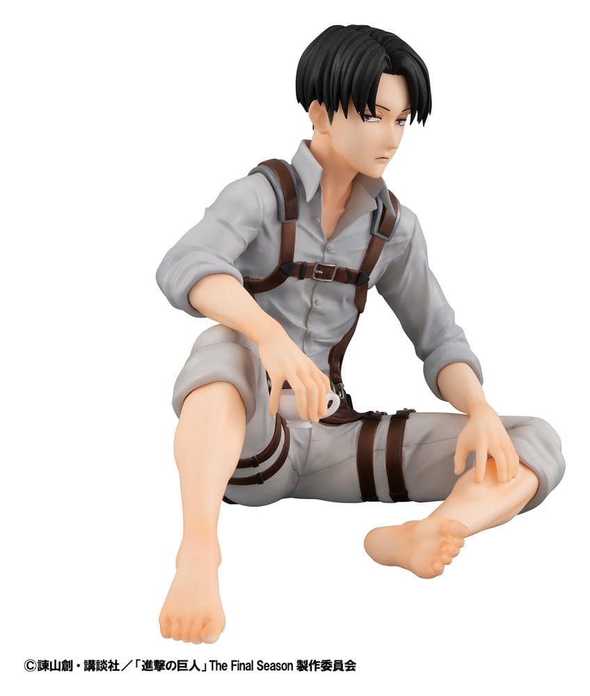 Attack on Titan G.E.M. Series PVC Figuren 2er-Pack Eren Yeager & Squad Captain Levi Palm Size