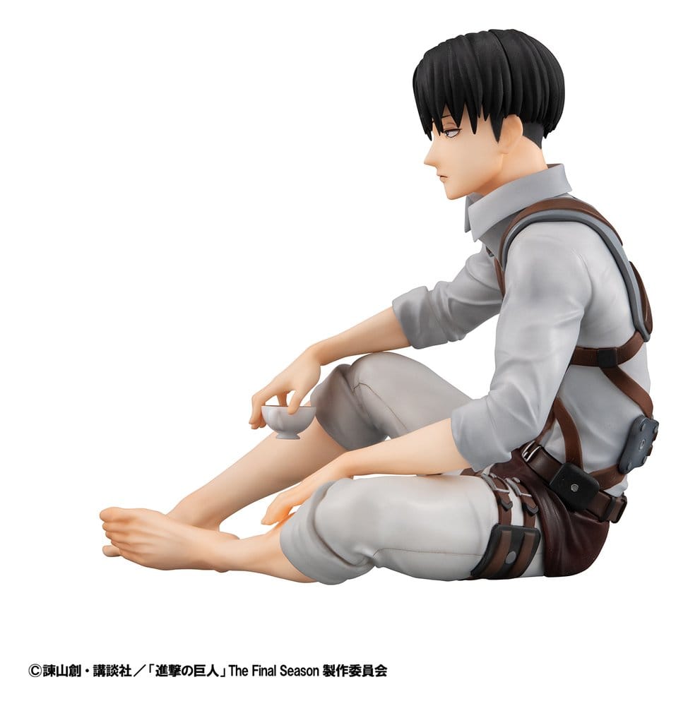 Attack on Titan G.E.M. Series PVC Figuren 2er-Pack Eren Yeager & Squad Captain Levi Palm Size