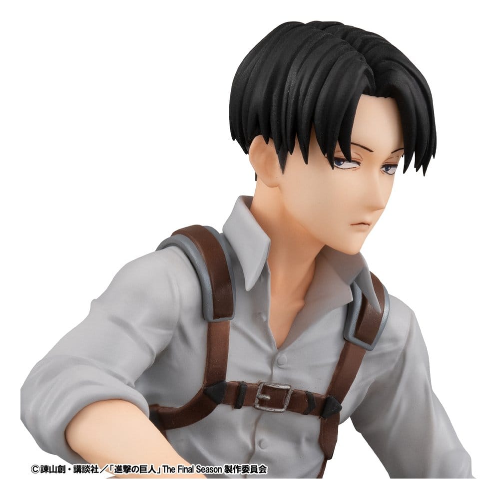 Attack on Titan G.E.M. Series PVC Figuren 2er-Pack Eren Yeager & Squad Captain Levi Palm Size