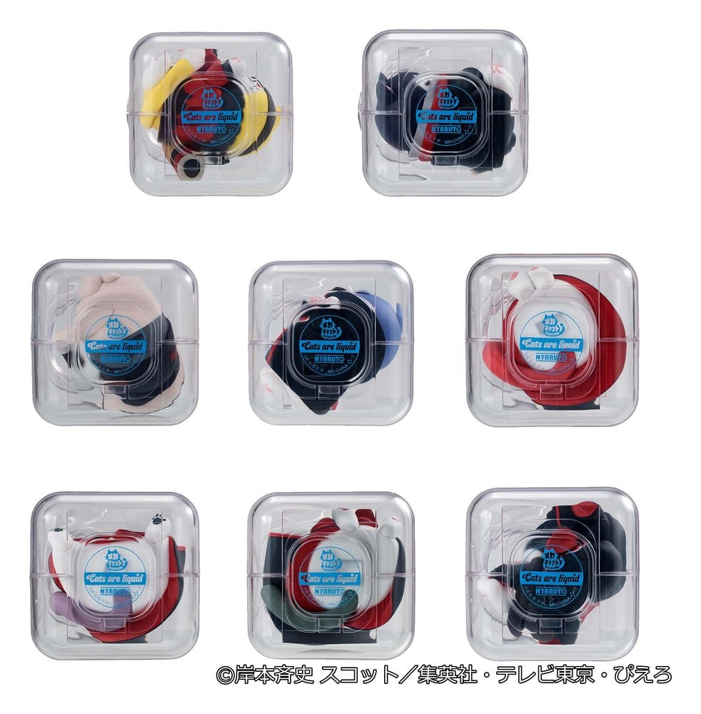 Naruto Shippuden Mega Cat Project Minifiguren Good Night Nyaruto! Gathering Akatsuki Edition Vol. 1 6 cm Blind Box Display (8)