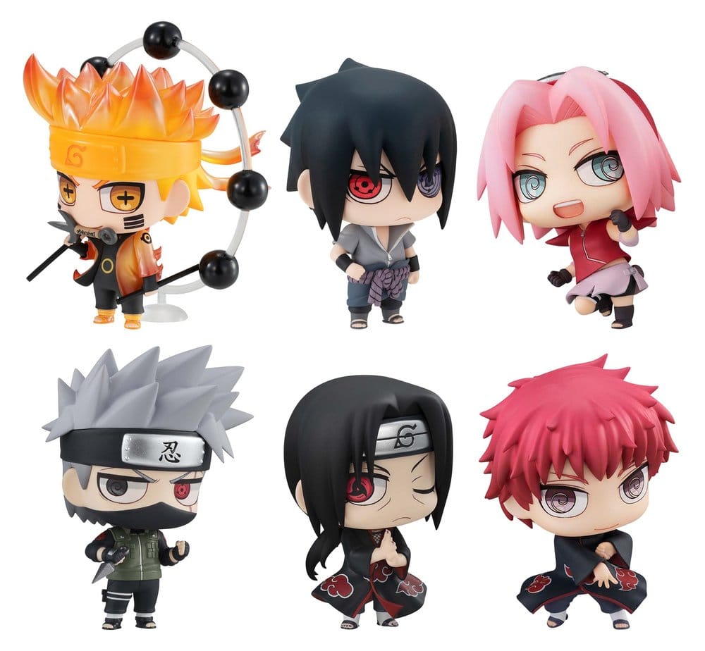 Naruto Shippuden ChimiMega Series Minifiguren Mascot Collection 1 6 cm Blind Box Display (6)