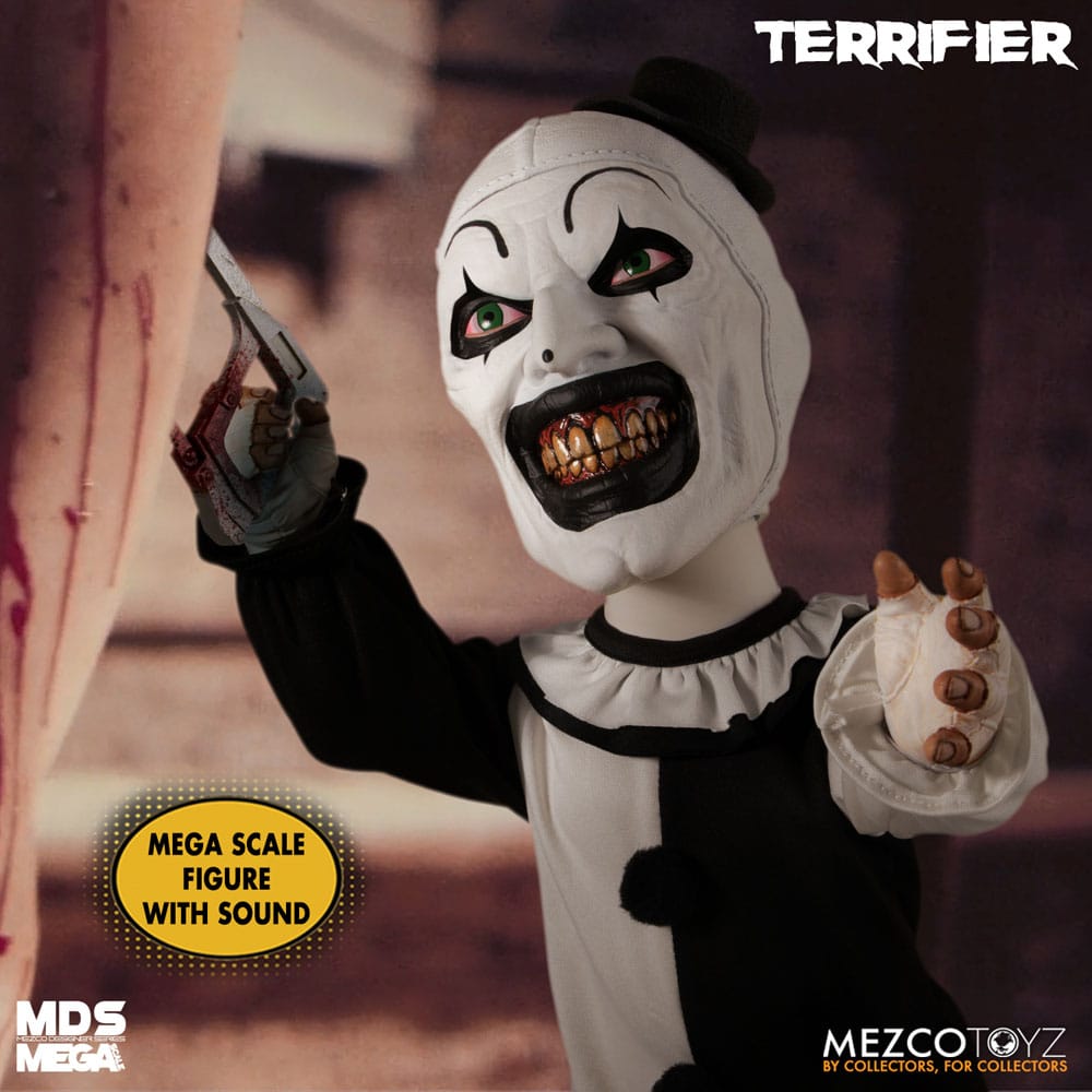 Terrifier MDS Mega Scale Puppe Art the Clown with Sound 38 cm