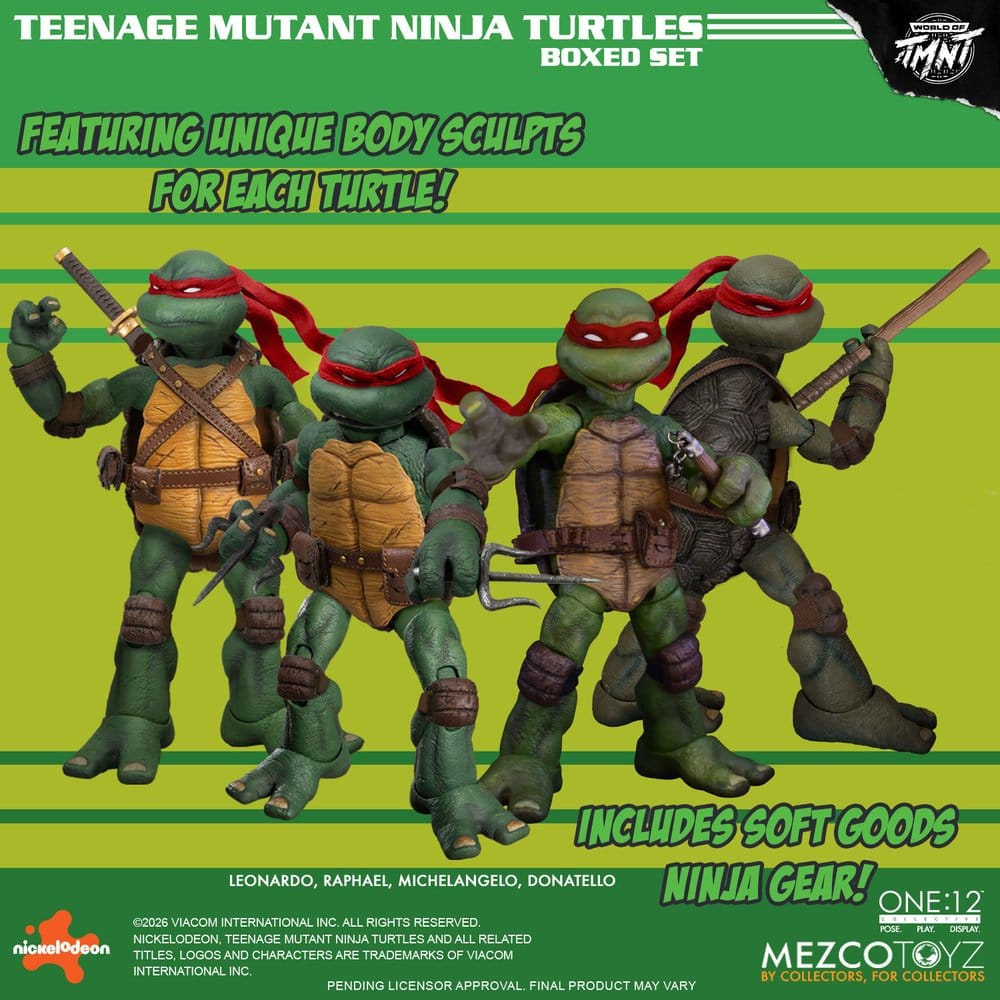 Teenage Mutant Ninja Turtles One:12 Collective Actionfiguren 1/12 Boxed Set 17 cm